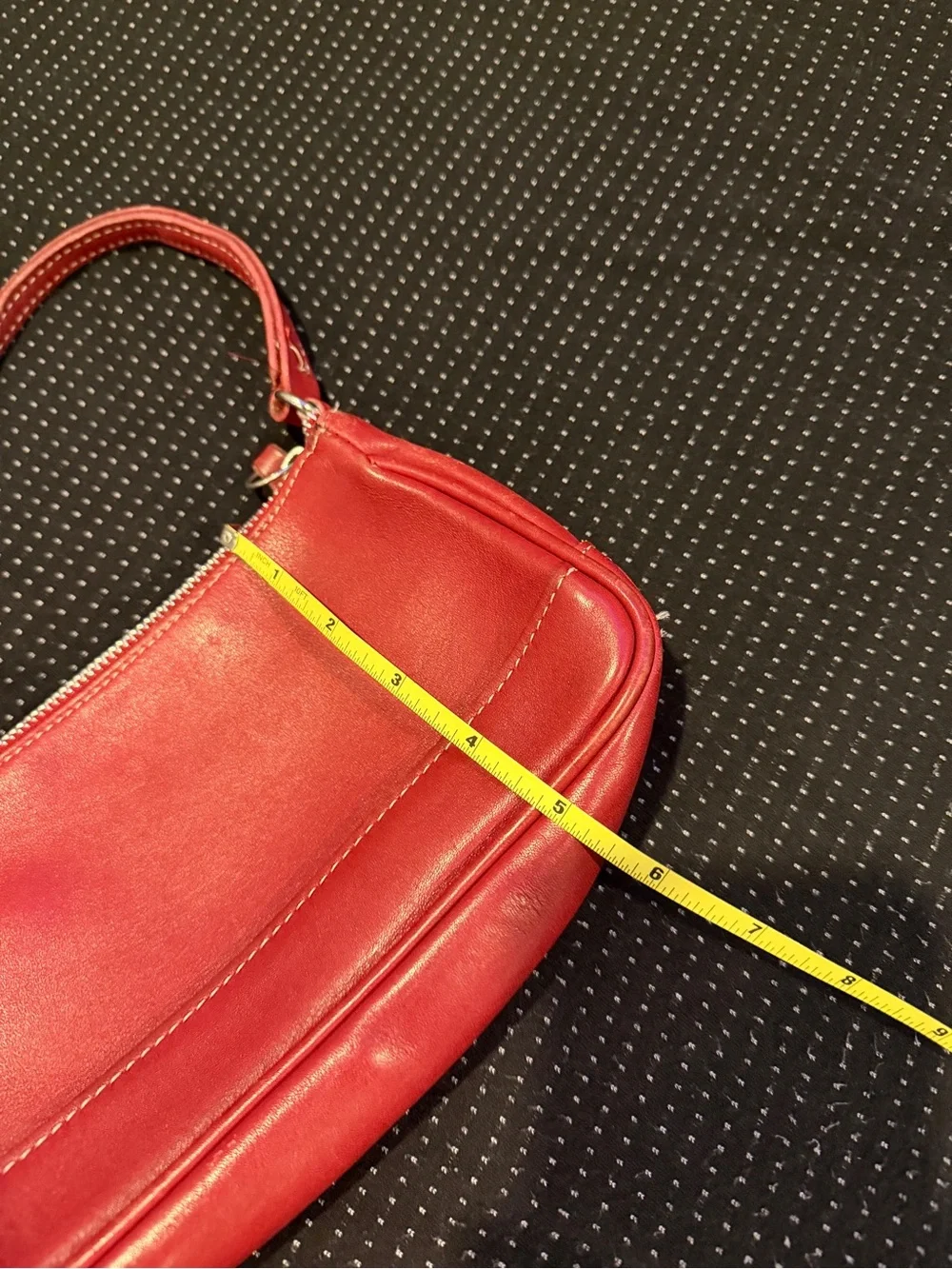 Coach Vintage 7785 Hampton Red Leather Bag